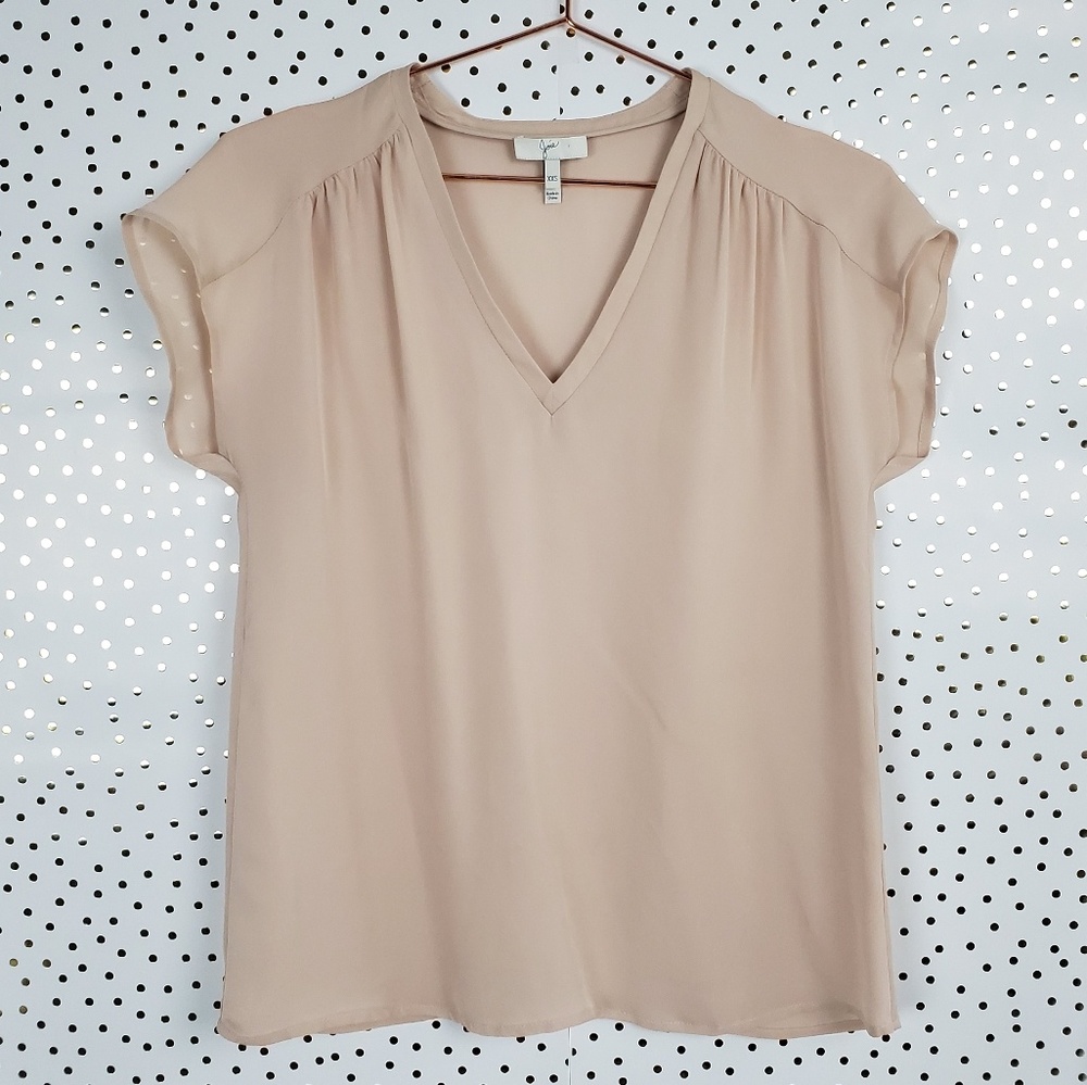 Joie Suela Silk Blouse in Soft Pink - XXS